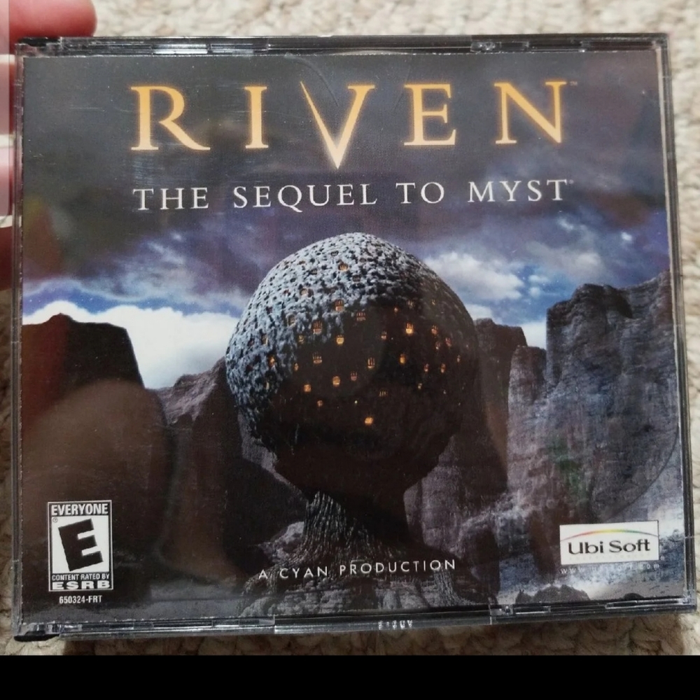 Vintage Riven Sequel to Myst by Ubi Soft PC Game